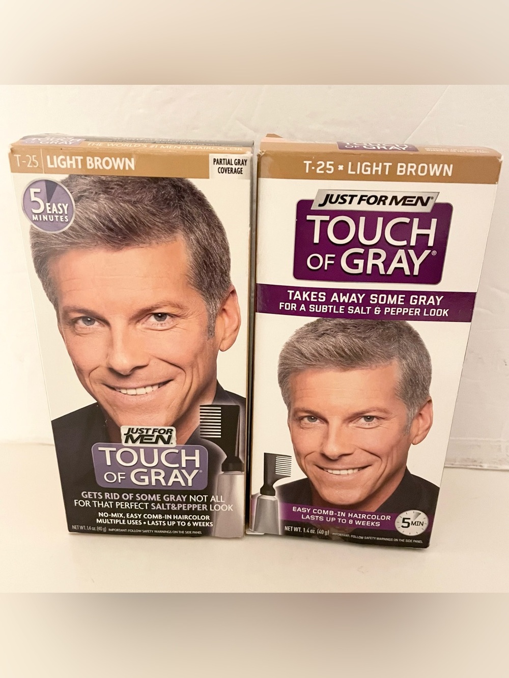 Touch of Gray Hair Color - Light Brown (T-25)